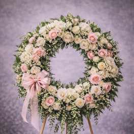 Blush Serenity Remembrance Wreath