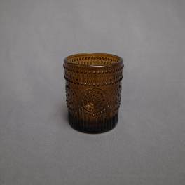 2.5" Patterned Amber Votive