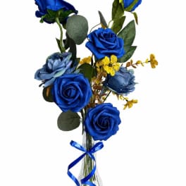 detalle azul