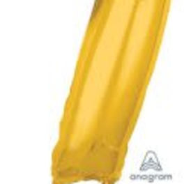 26" x 17" Gold Number 7 Mid-Size Foil Balloon