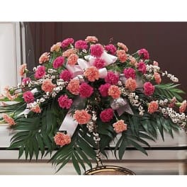 TF198-4 Delicate Pink Casket Spray