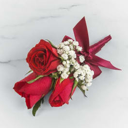 Red Rose Boutonnière by BloomNation™