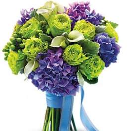 Luxe Lavender and Green Bouquet