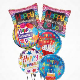 Happy Anniversary Balloon Bouquet