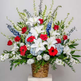 Love and honor sympathy basket