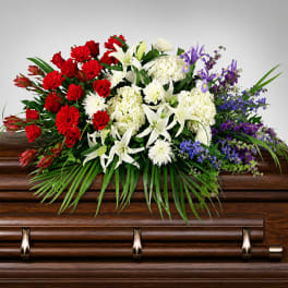 Brave Soldier casket spray