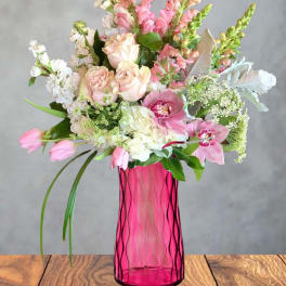 Blushing garden