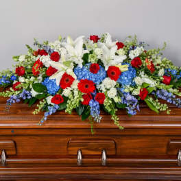 Love and honor casket spray