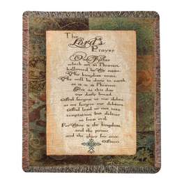 The Lord's Prayer Tapestry Throw