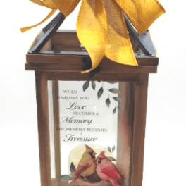 "Memory Becomes a Treasure" Lighted Lantern