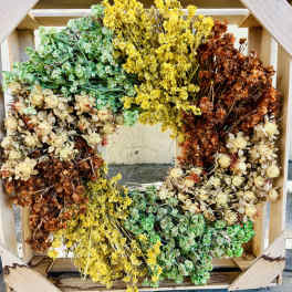 Autumn Dried Flower Wreath