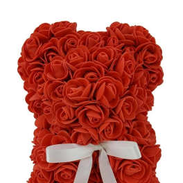 Artificial Rose Bear- Red