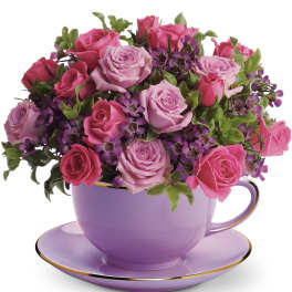 Cup of Roses Bouquet