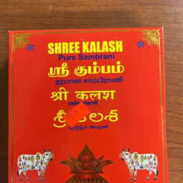Red box of Shree Kalash Pure Sambrani incense cups