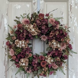 The Cabernet Silk Wreath