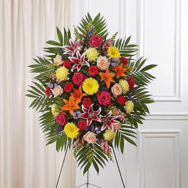 Sympathy Standing Spray - Bright