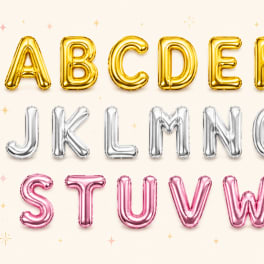 34" Letter Foil Helium Balloon