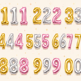 34"Number Foil Helium Balloon