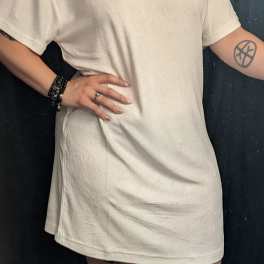 White T-shirt Dress