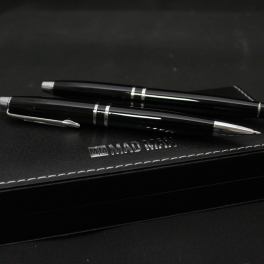Silver & Black Pen Set