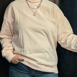Pink Oversized Sweatshirt