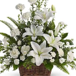 Peaceful Lilies Basket