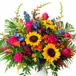 Vivid Blooms Urn