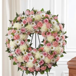 Serene Blessings Standing Wreath