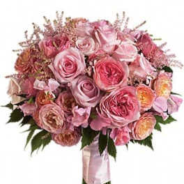 Pink Rose Garden Bouquet