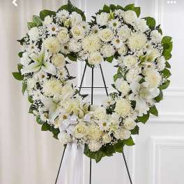 White Full Heart