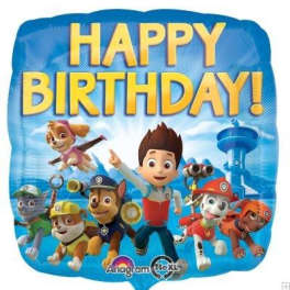 18" Paw Patrol Happy Birthday Mylar