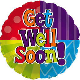18" Get Well Soon Mylar
