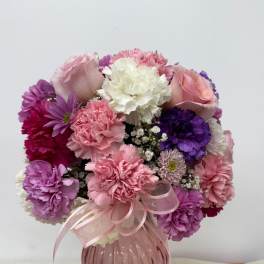 Cotton Candy (with pink Roses)