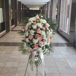 Pink Sympathy Standing Spray