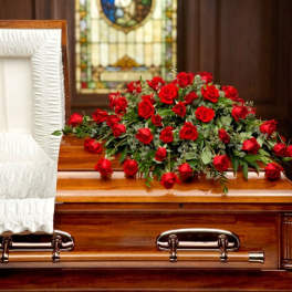 Red Rose Casket Spray (BB)
