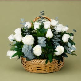 Pure white Basket