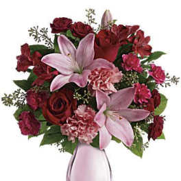 Teleflora's Roses and Pearls Bouquet