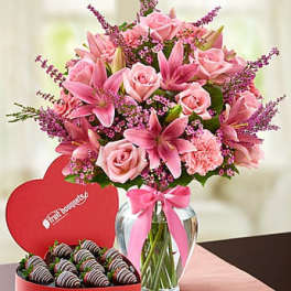 Expressions of Pink with Strawberries