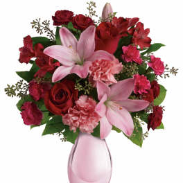 Teleflora's Roses and Pearls Bouquet
