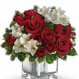 Teleflora's Christmas Blush Bouquet