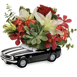 Teleflora's Chevy Camaro Blooming Bouquet