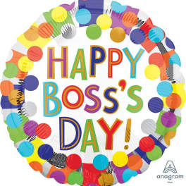 18" Happy Boss's Day Mylar