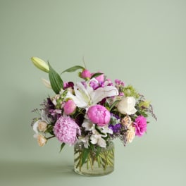 Moonlit Peony Garden