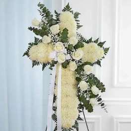 White Standing Cross
