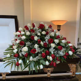 Sympathy Rose Casket Spray