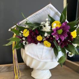 Grad Cap Flower Crown