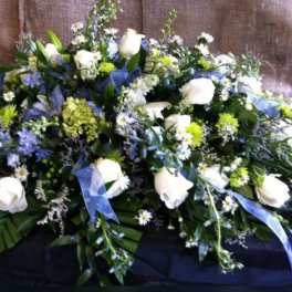 Quiet Strength Tribute Casket Spray