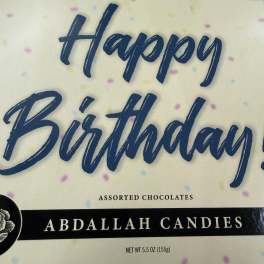 Abdallah Happy Birthday Chocolates