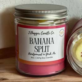 8oz. Banana Split Dessert Soy Candle