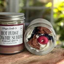 8oz. Hot Fudge Brownie Sundae Dessert Soy Candle